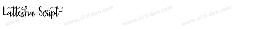 Lattesha Script字体转换